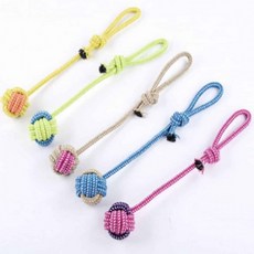 옆집샵 강아지 이갈이 공 실타래 롱볼 반려견 터그놀이 치아 건강, 1개, 롱볼로프-랜덤