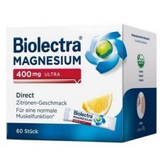Biolectra 超級鎂 400mg 檸檬口味 60入, 1個, 60冊