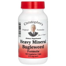 Christopher's Original Formulas Heavy Mineral Bugleweed Formula 100 Vegetarian Caps, Christopher's Original Formula, 1개