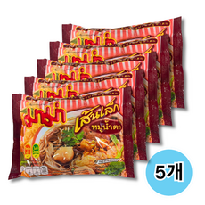 태국 라면 마마 인스턴트 라이스 누들 무남톡 플레이버 MOO NAM TOK, 5개