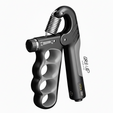 그로업 강도조절 카운트 악력기, 블랙(5-100kg), 1개