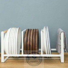 달콤한잡화점 주방 3단 철재접시렉 미니건조대 그릇정리대, one, 1개