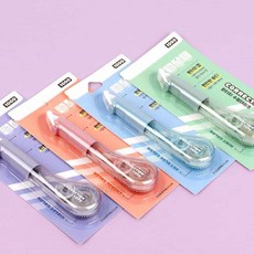 심플 원터치 수정테이프 볼펜글씨지우는것 흰색수정테이프 사무용수정테이프_기본