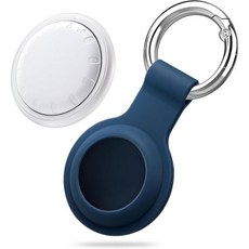 블루투스 추적기 오래 지속되는 배터리 스마트 애플 파인드 마이아이오스 전용와 호환 여행 가방 열쇠 백팩용 아이템 찾기기 긁힘 방지 실리콘 홀더 1개 포함, Blue