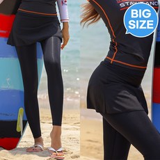 플러핏 여자 빅사이즈 치마레깅스 워터레깅스 비치팬츠 래쉬가드 수영복 하의 88-120