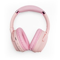 粉色耳罩式耳機，無線藍牙，舒適配戴，內建麥克風，時尚簡約, 粉色, Neo 1