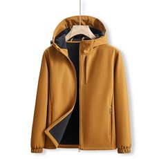 男女同款衝鋒衣外套 防風防水連帽外套 搖粒絨保暖衝鋒衣