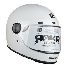 JPX 헬멧 ROKR 풀페이스 바이크 오토바이헬멧, 04.유광화이트