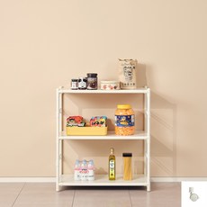 엠에프매직하우스 시스템 수납선반 700, 화이트그레이, 3단