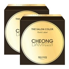 기타 청담스타일 포레스트 더 살롱 컬러 골드라벨 염색약 초코브라운X2개/순수 새치, 단일