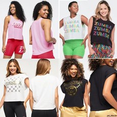ZUMBA 尊巴2025新款運動背心，全棉顯瘦短版女款健身服裝，黑白色可選