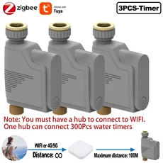 급수타이머 ZIGBEE WIFI 정원 급수 타이머 스마트 스프링클러 물방울 관개 시스템 워터 컨트롤러 TUYA Alex, 01 3PCS-QT06