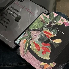 그라피티 고양이 케이스 아이패드 10.2 9세대 A16 11세대 2025 에어11 13인치 프로11 M4 에어4 5 프로12.9, 11 Black Cat, 04 iPad Mini 6 7 8.7