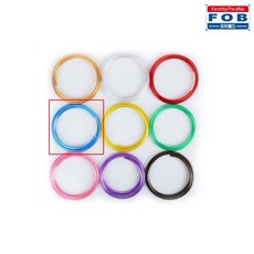 포비월드 와이어 공예 메탈릭 철사 4.5mm x 1.5M 20개입 파랑