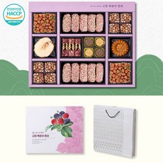 인공 감미료 무첨가 고급 한과선물세트 추석 설 유과 한과 오란다 강정 정과 매작과 다식 찹쌀 약과 전통 수제 한과 유과세트 다과, 1개, 600g