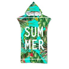 快乾沙灘斗篷 綠葉 SUMMER