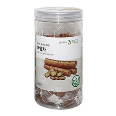 지구마을 옥수수전분 생분해필터 PLA 삼각티백 전통차 우엉차, 1g, 1개, 50개입