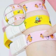 쌍문상회 오리 간호사필수품 꿀벌 간호조무사 지혈대 진단검사 토니켓 간호학과 건강 간호사 2종 컬러지혈대 형광지혈대 40872EA, 핑크오리