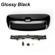 엔진커버 ABS 전면 보닛 후드 벤트 스쿠프 공기 배출구 트림 0713 미니 쿠퍼 S R55 R56 R57 R58 글로스 블랙 탄소 섬유, 2)Carbon Fiber Look, 2) Carbon Fiber Look