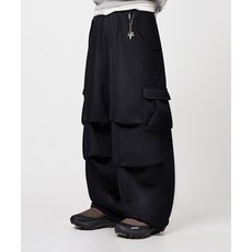 DIMITRI BLACK M65 파라슈트 커브드 팬츠_스웻 블랙