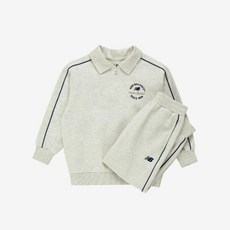 [뉴발란스] 키즈트레이닝세트 PQC NK9YE1103U-33 Essential_카라넥 반집업 셋업