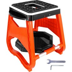 루투 더트 바이크 스탠드 리프트 오토바이 범용 패널 공구 트레이 핸들 포함 모터크로스에 일반적으로 사용됨 500파운드 파랑, 탈착식 쟁반, 주황, 1개