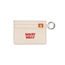 [국내백화점 매장정품] 와키윌리 키키 와펜 카드지갑 에크루 WA2503BG01EC 104551와키윌리 WACKY WILLY