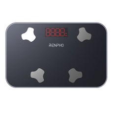 RENPHO 렌포 엘리스 GO 미니 스마트 디지털 체지방 체중계 여행용, 1개, 블랙, R-A009