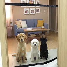 해피팜 강아지울타리 애견문가림막, 소