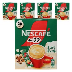 네스카페 폭신 라떼 스틱 깊은 감칠맛, 26개입, 7g, 5개