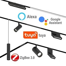 지능형 초박형 마그네틱 트랙 라이트 표면 장착 레일 8mm 시스템 메인 조명 시리즈 없음, 01 1pc Direct module, 02 Neutral light 4000K, 02 Black