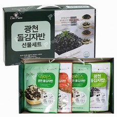 델피오레 광천 돌김자반 선물세트 4종 (새우멸치 라이스칩 오리지널2 김선물세트), 1세트, 1개
