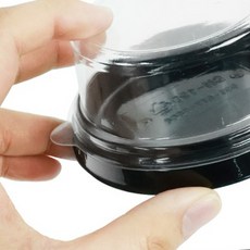 투명돔형흑색화과자용기 개별포장투명뚜껑디저트용기 플라스틱소재디저트포장
