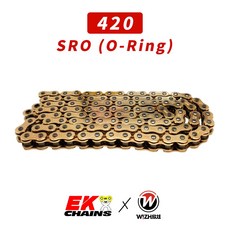 EK 420 SRO系列 O-Ring油封鏈條 120L 黃金油封鏈條, 1個, 420/SRO/120L/黃金