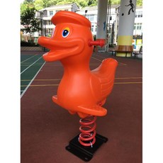 흔들 목마 놀이터 놀이기구 승마 야외 스프링 시소 흔들의자, 2 도널드덕