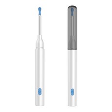 고화질 내시경 귀이개 귀이개 무선 LED 조명 스마트폰 실시간 확인, 화이트, 1개