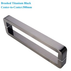 호환 1개 SUS304 유리 도어 바 풀 백투백 마운트 로즈 골드 화이트 블랙, 30 2Brushed Black 500mm