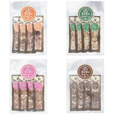 니즈플리 꼬치모양 강아지씹는간식 강아지고기간식 강아지오래먹는간식 강아지영양간식 강아지보상간식, 4p 소&북어