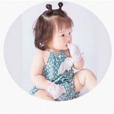 新生兒防抓冰絲透氣網眼手套 有抽繩 嬰幼兒防抓手套