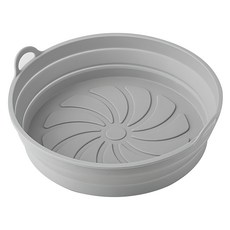 Back to Basics 矽膠可折疊氣炸鍋圓形內鍋, 1個, 灰色