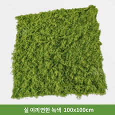 사무실 베란다 조화잔디 천장 바닥장식 정원용품 암호화, 실 모양 이끼 1x1m 연한색