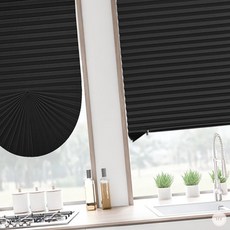 무드랩 셀프 붙이는 암막 블라인드 90x240cm 블랙