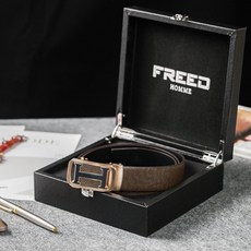 FREED HOMME 頭層牛皮自動皮帶