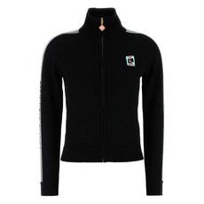 카사블랑카 스트라이프 디테일 집업 가디건