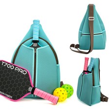 運動女包 防水斜挎匹剋球拍包 單肩戶外運動球拍包, O8, 1個