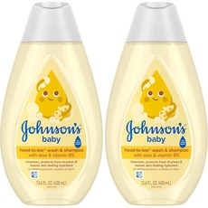 Johnson's Baby 존슨즈베이비 헤드투토 베이비 바디워시 겸 샴푸, 2개, 402ml