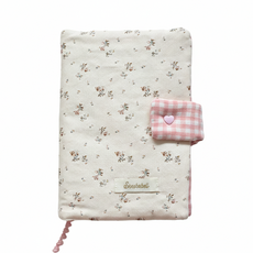 샤샤벨 패브릭 플로럴 책 표지 커버 다이어리 A5 국판 북커버, 1개, 코지 핑크