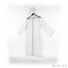 현픽몰 여행용 일회용 우의 배달우의, 투명, 1개, 투명계열