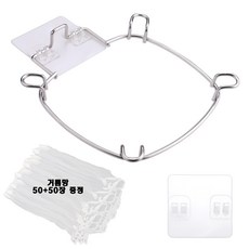 DORIDA 싱크대거름망 고급 304 스텐 싱크대 음식물 거치대, 스텐 거치대 set, 1개