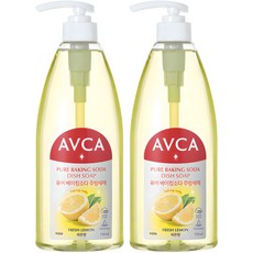AVCA 純淨小蘇打廚房洗碗精 檸檬香, 750ml, 2個